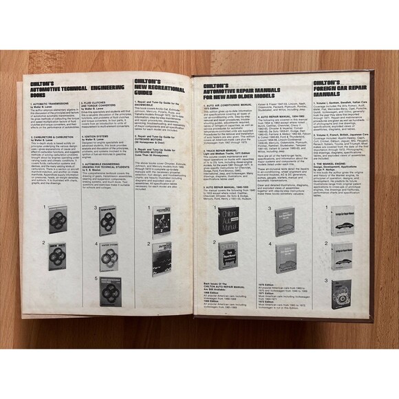 1966 67 68 69 70 71 72 1973 Chilton's Auto Repair Manual American Cars - Picture 6 of 6